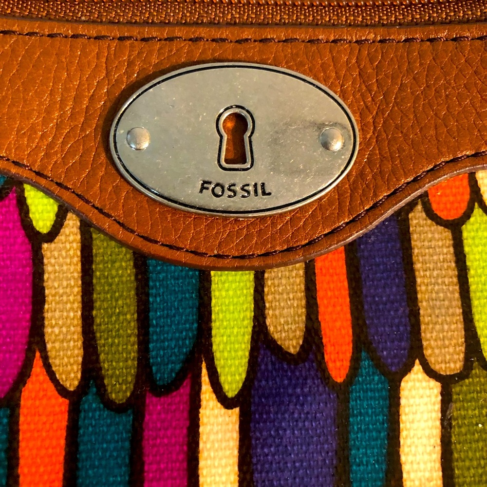 Fossil Multi-Color “Key-Per” Wristlet Clutch Wall… - image 5